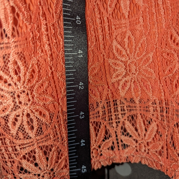 Crochet Peach Dress - Picture 3 of 12